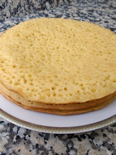 Una foto de Baghrir o tortitas de los mil agujeros