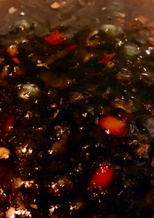 Hình của món Kho Quẹt Chay (với Khổ Qua).