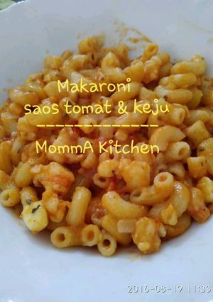 Foto resep Makaroni Saos Tomat dan Keju