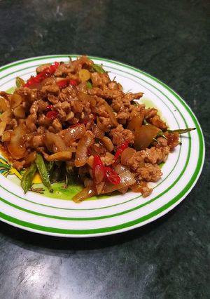 Foto resep Buncis daging ayam cincang