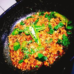 A picture of Chicken qeema.