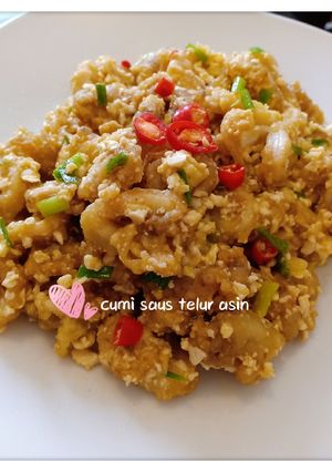 Foto resep Cumi saus telur asin