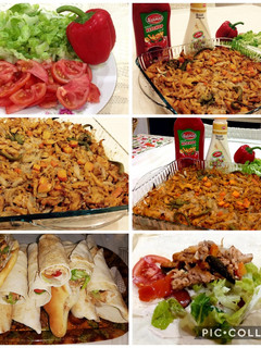A picture of Oven-Baked Chicken Shawarma 🌯🥗.