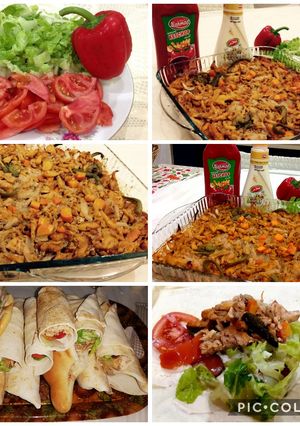A picture of Oven-Baked Chicken Shawarma 🌯🥗.