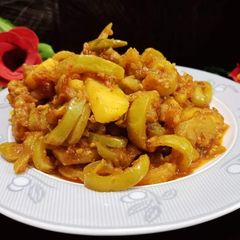 A picture of Tinday ke Sabzi (Apple Gourd).