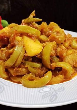 A picture of Tinday ke Sabzi (Apple Gourd).