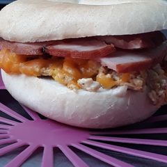 A picture of Aryca's Bagel Sandwiches.