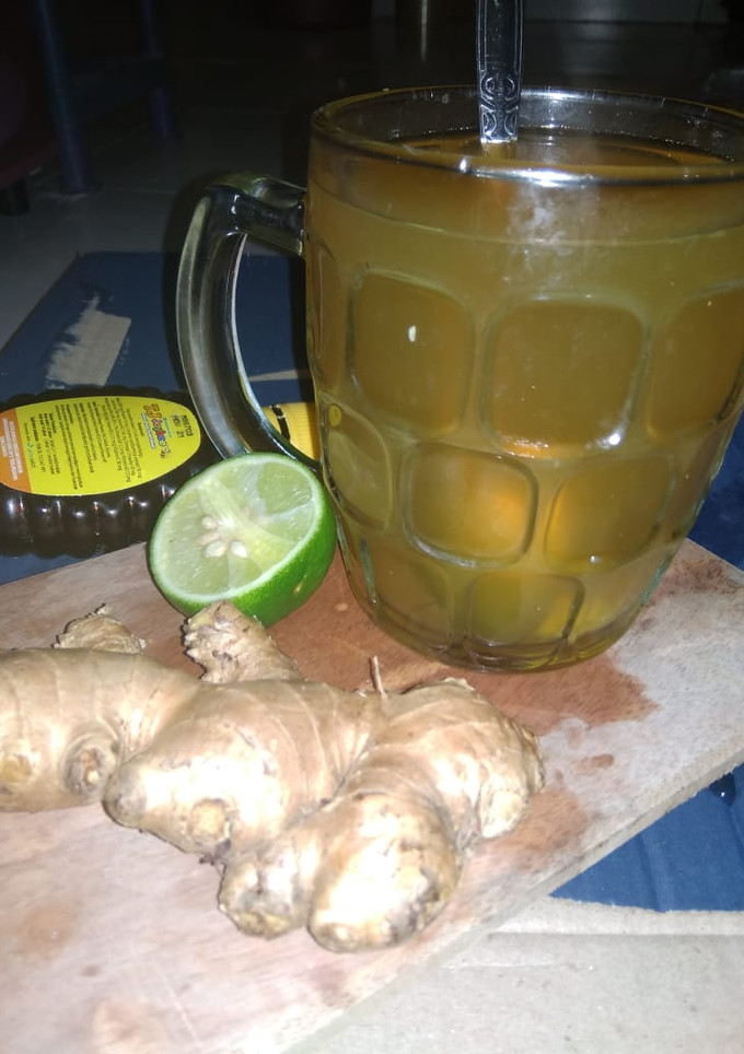 Foto resep Wedang jahe, madu dan jeruk nipis