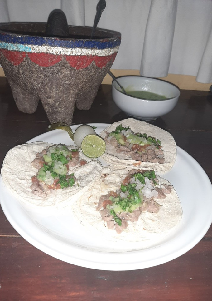 Una foto de Tacos de bistec