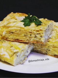 Фото Рваный пирог из лаваша с сыром.