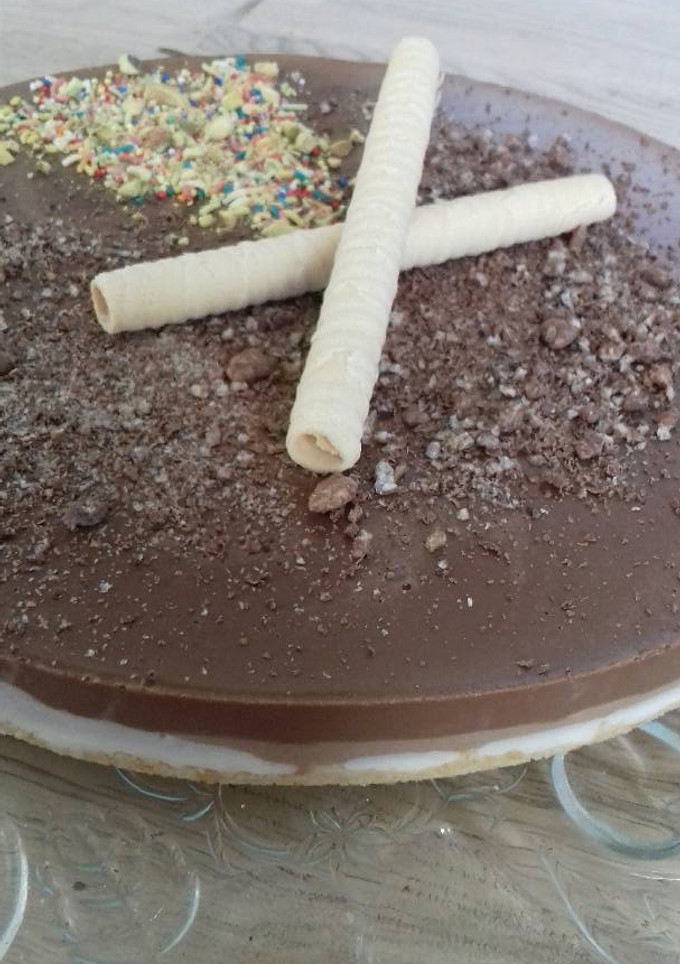 Una foto de Tarta tres chocolates en la thermomix