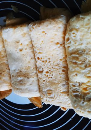 Una foto de Tortillas enrolladas de jamón y queso