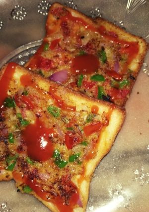 A picture of Bread pizza.