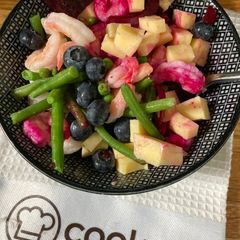 A picture of Prawn, Beetroot & Pea Rainbow Salad.
