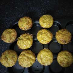 A picture of Zucchini Cheese Muffins.