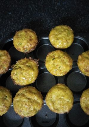 A picture of Zucchini Cheese Muffins.