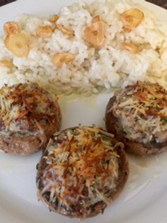 Una foto de Champiñones rellenos