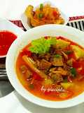 Lontong Kari Daging Sapi