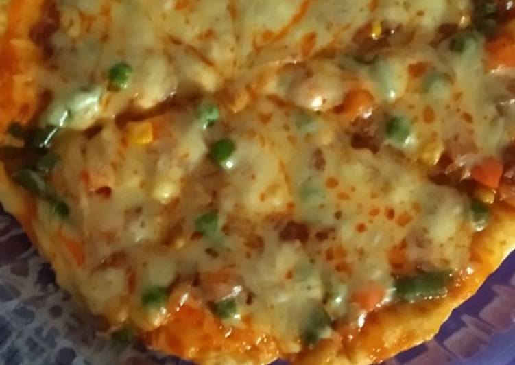 Bagaimana Membuat Pizza sosis teplon yang Menggugah Selera