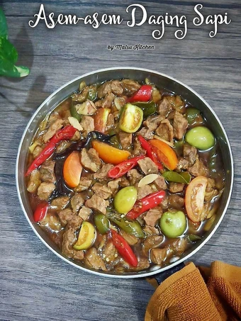 Cara Gampang Menyiapkan Resep 202. Asem-Asem Daging Sapi 🐂🐂 yang Lezat Sekali