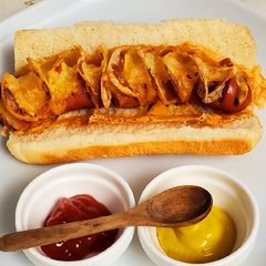 A picture of Hot dog potato crisps - Simple, fast and delicious!.