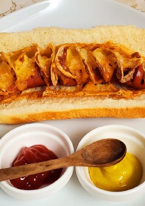 A picture of Hot dog potato crisps - Simple, fast and delicious!.