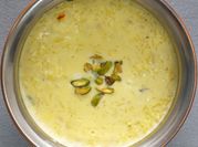 A picture of kheer rice pudding