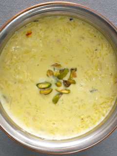 A picture of Rice kheer (rice pudding).