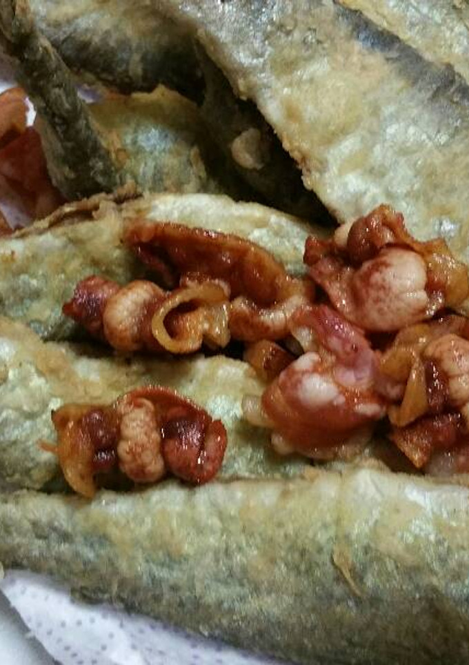 Una foto de Truchas con jamón