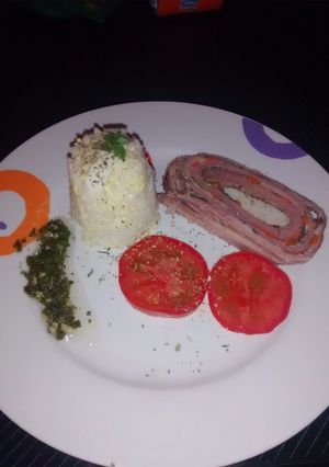 Una foto de Matambre arrollado
