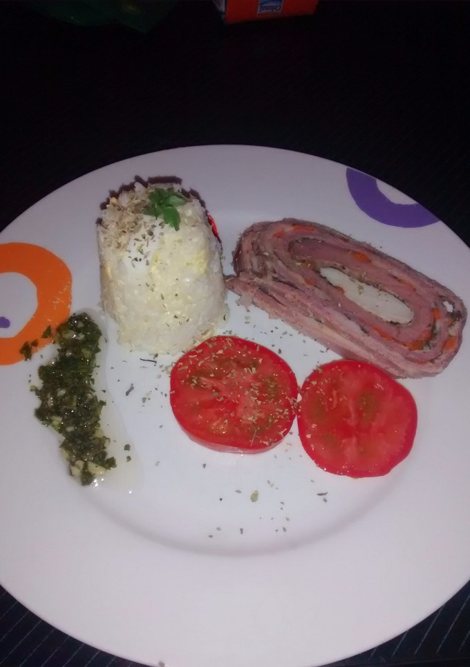 Una foto de Matambre arrollado