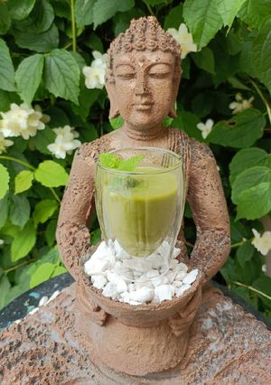 Une photo de 🌱 Gaspacho vert aux fanes de radis (antigaspi)