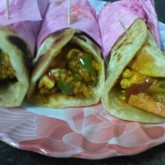 A picture of Coconut paneer roll.