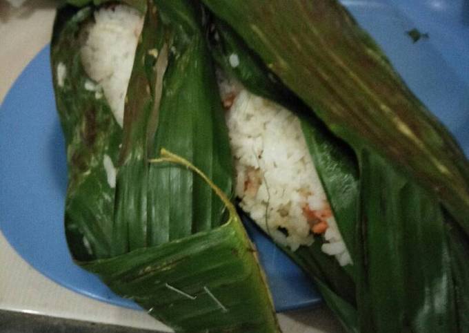 Cara bikin Nasi bakar ayam merah kemangi simple lezat