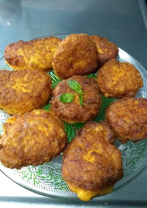 Una foto de Buñuelos de zanahoria y choclo