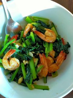 Foto resep Tumis sawi dan udang