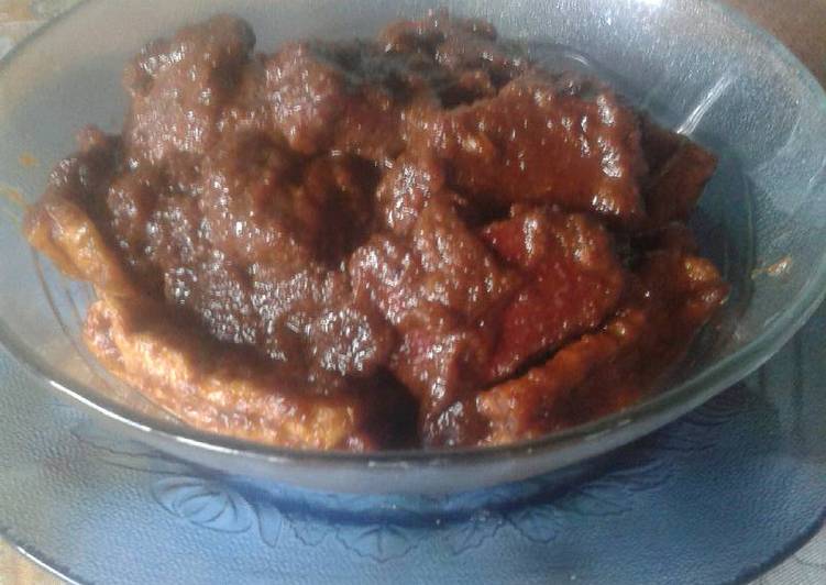 Hati Sapi & Tahu Bumbu Lapis