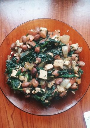 Una foto de Revuelto vegano