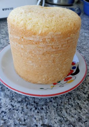 Una foto de Bizcochuelo perfecto con tres ingredientes