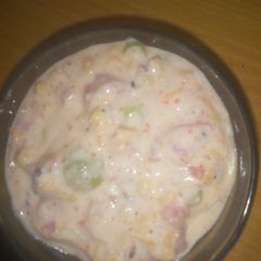 A picture of Mixed veg bundi raita.