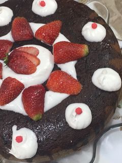 صورة لوصفة كيكة الفراولة 🍓