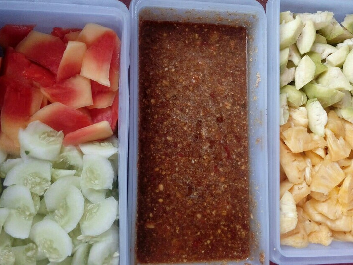 Resep Sambal Rujak Aseli Enakkk Anti Gagal