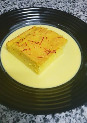 صورة لوصفة كيكه زعفران روعه