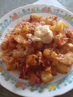 Una foto de Patatas con Bacon