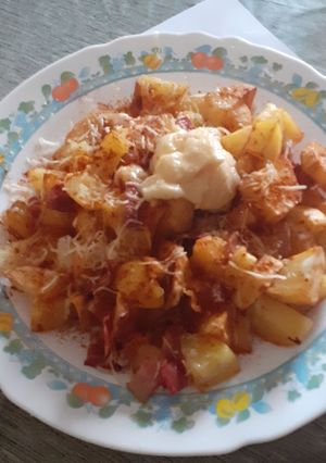 Una foto de Patatas con Bacon