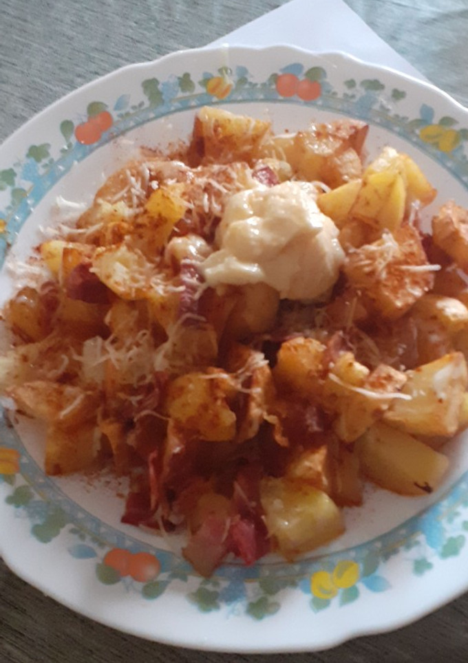 Una foto de Patatas con Bacon