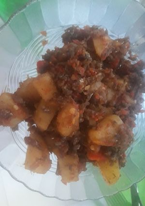 Foto resep Teri kentang balado