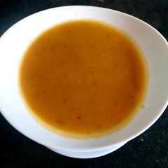 A picture of My Butternut Squash & Sweet Potato Soup 🍲.