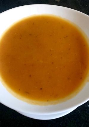 A picture of My Butternut Squash & Sweet Potato Soup 🍲.