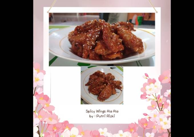 Cara Bikin Spicy wings Ala ala Korea Wajib Dicoba